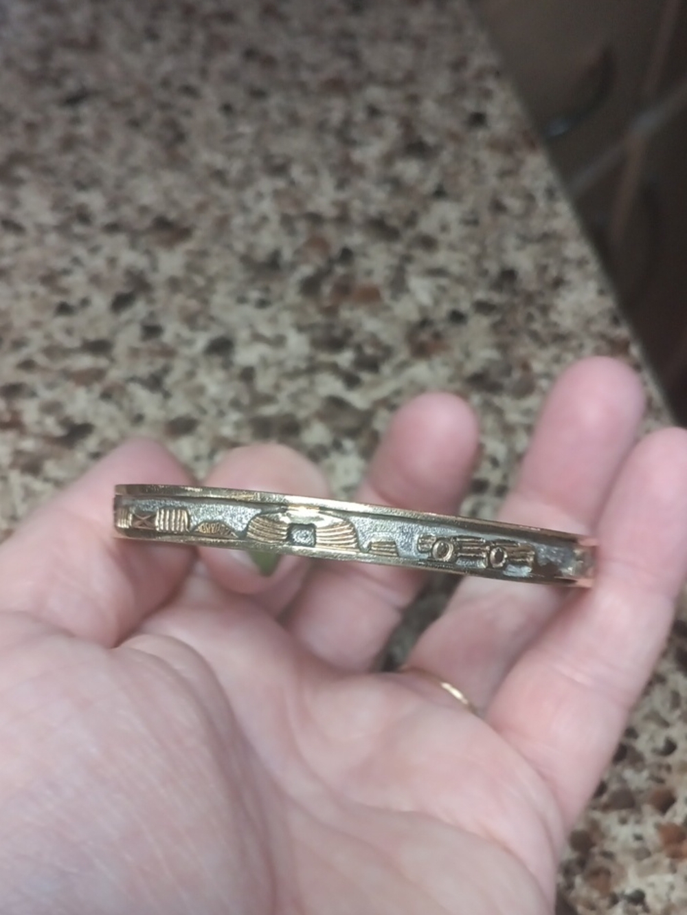 Robert C. Taylor Navajo Story Teller Cuff Bracelet
